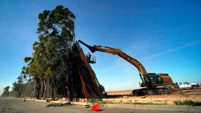 Border wall blown down-Weather Channel