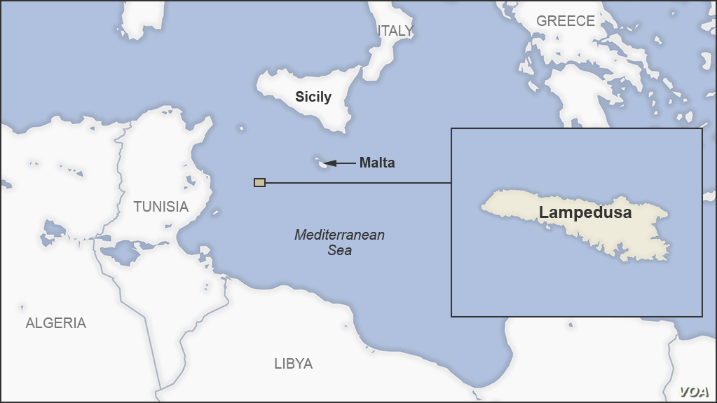 Lampedusa-map
